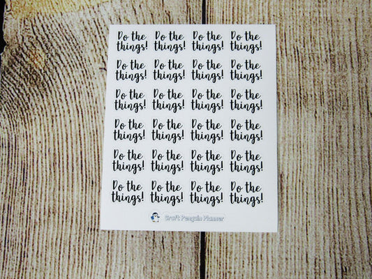 Do the Things Stickers
