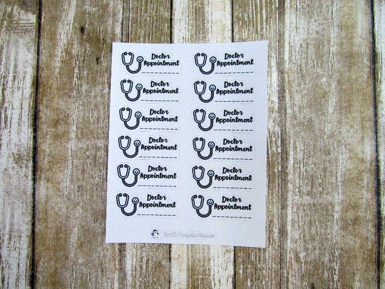 Doctor Appointment Stickers