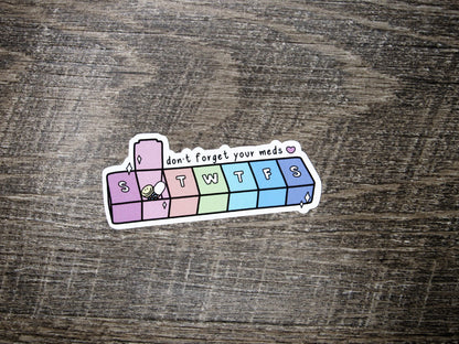Don't Forget Your Meds Die Cut