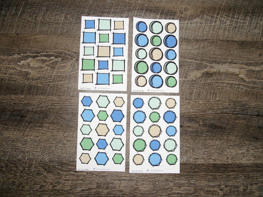 Doodle Grid Shapes- Don't Be Trashy