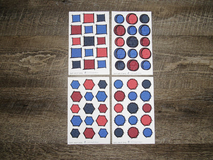 Doodle Grid Shapes- Sweet Land of Liberty