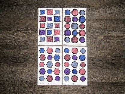 Doodle Grid Shapes- New Year 2026