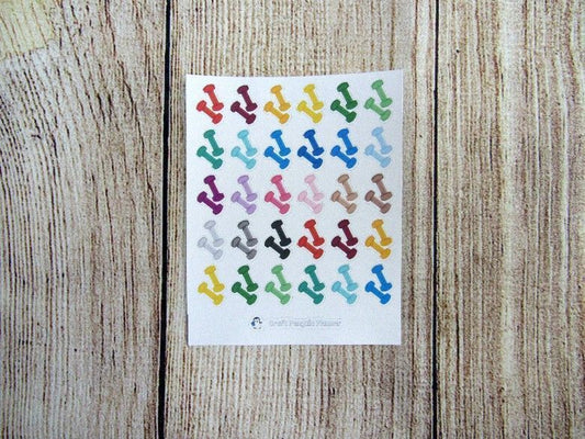 Dumbell stickers