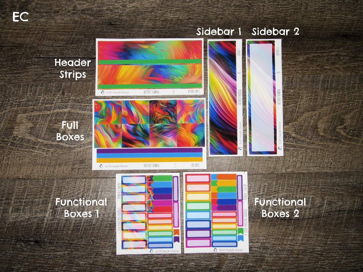 Abstract Rainbow Monthly, CHOOSE YOUR KIT