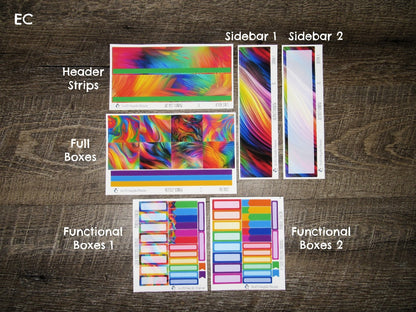 Abstract Rainbow Monthly, CHOOSE YOUR KIT