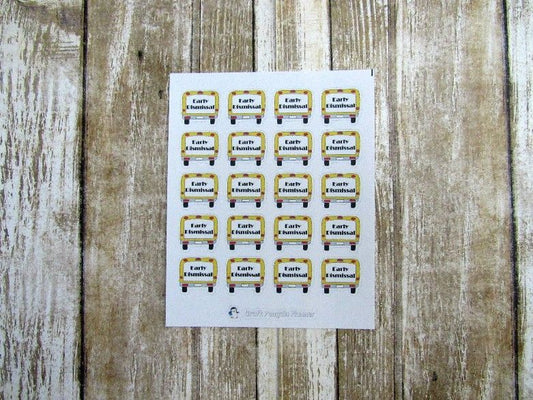 Early dismissal stickers