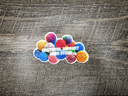 Emotional Support Yarn Stash Die Cut