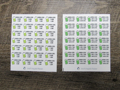 Energy Level Stickers