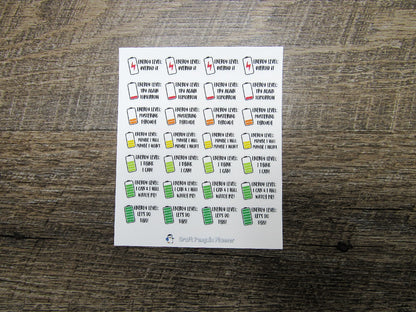 Energy Level Stickers
