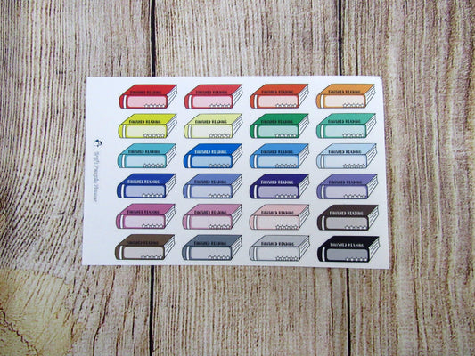 Finished Reading Book Hand Drawn Sticker