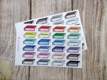 Finished Reading Book Hand Drawn Sticker