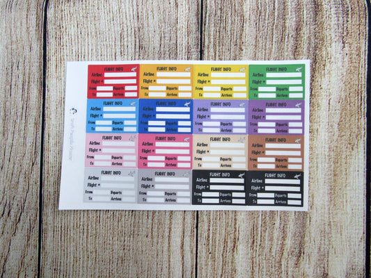 Flight Tracker Stickers
