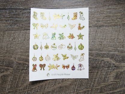 FOILED Christmas Decorations