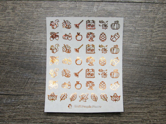 FOILED Fall Mix Stickers