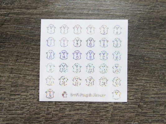 FOILED Ghost Date Dots