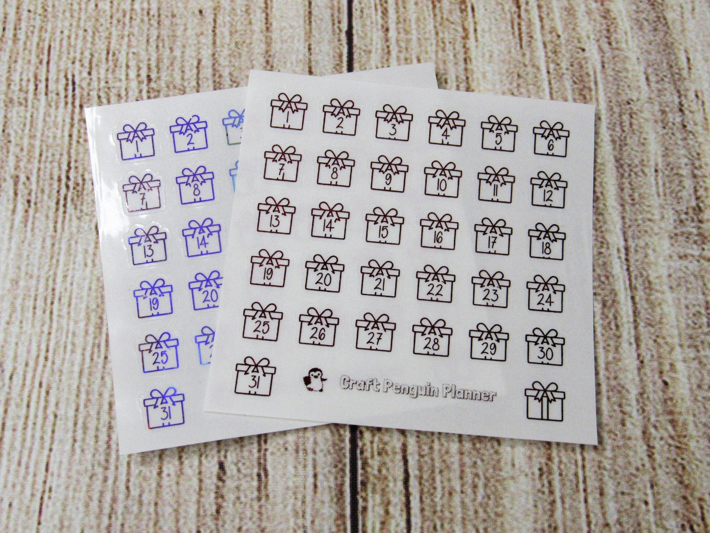 FOILED Gift Date Dots