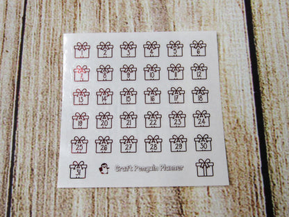 FOILED Gift Date Dots