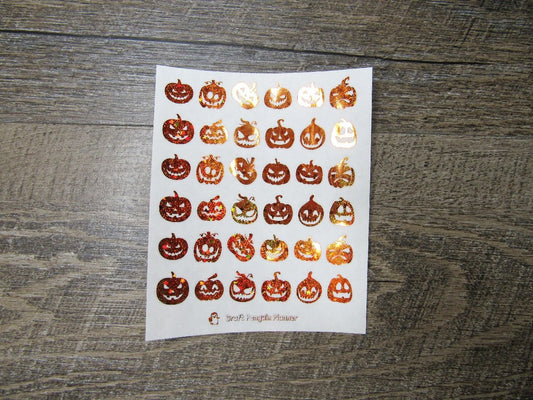 FOILED Jack O' Lanterns