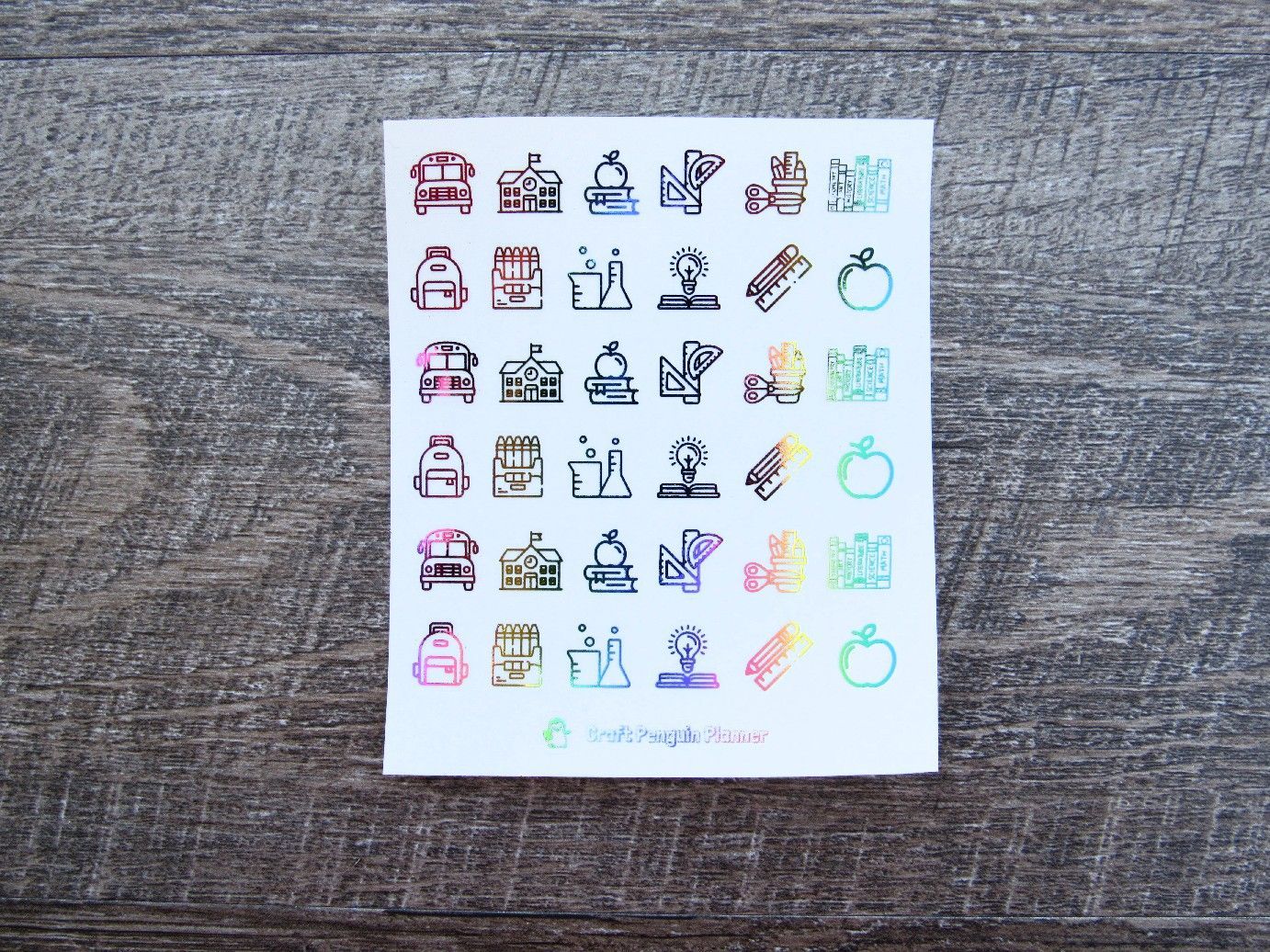 FOILED School Mix Stickers