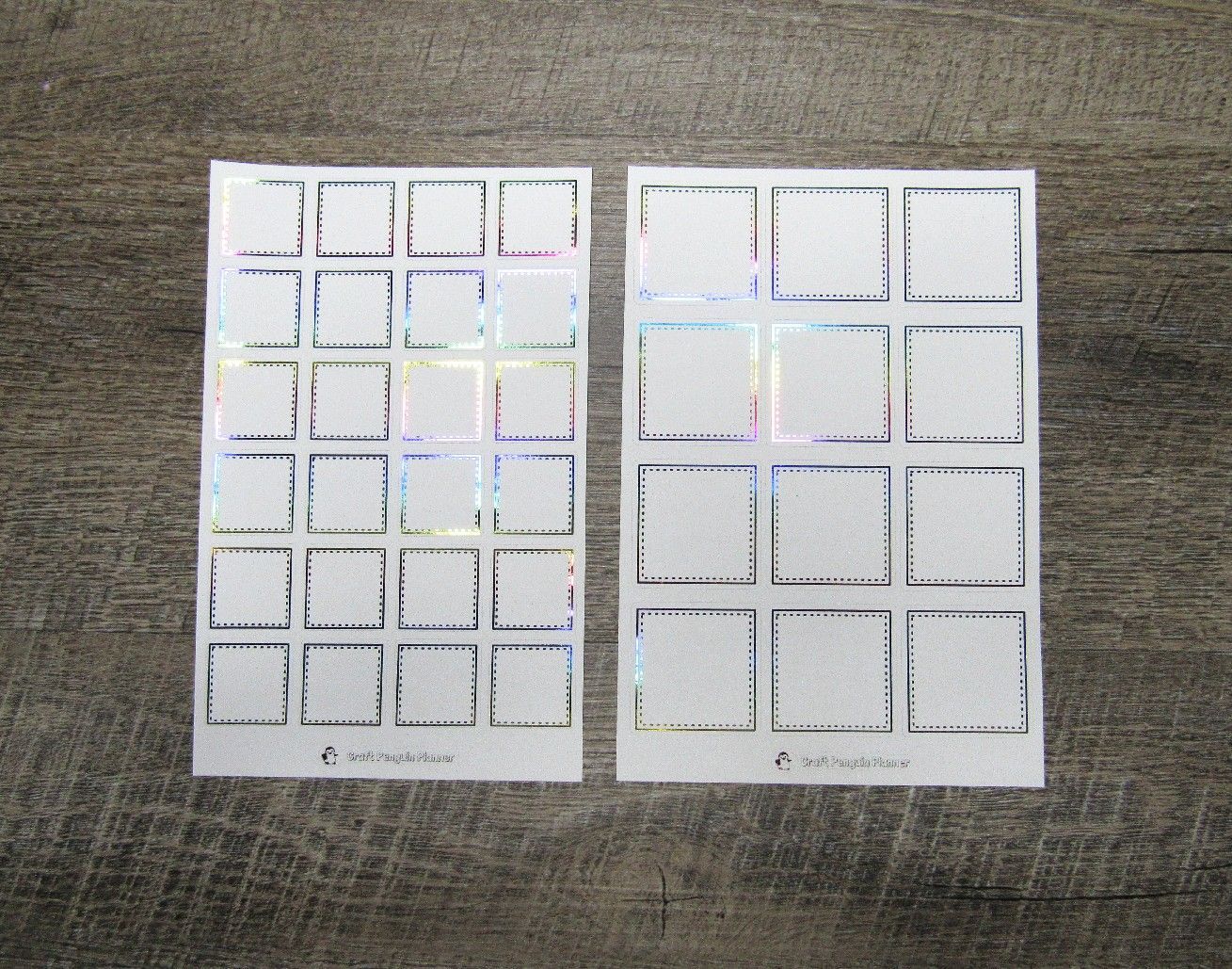 Foiled Stitched Boxes