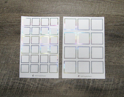 Foiled Stitched Boxes