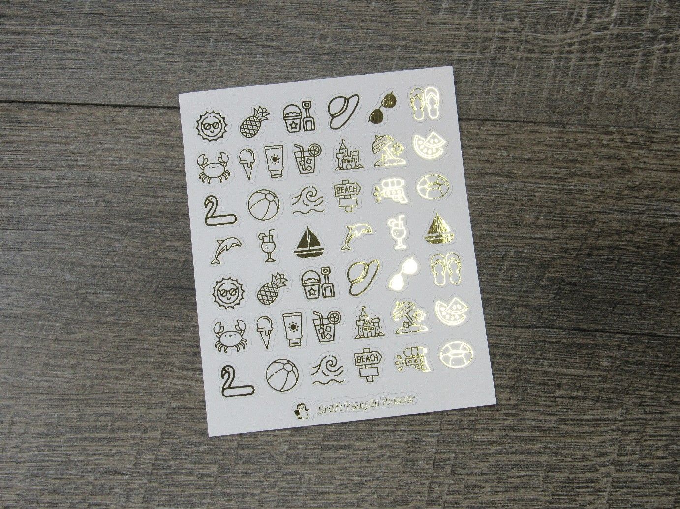 FOILED Summer Mix Stickers