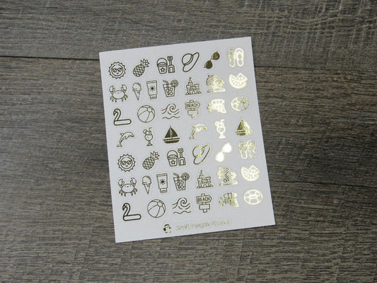 FOILED Summer Mix Stickers