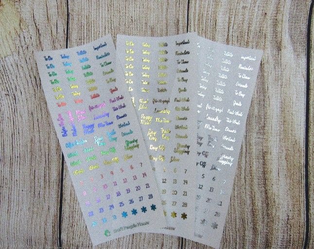 FOILED Clear Functional Kit Page