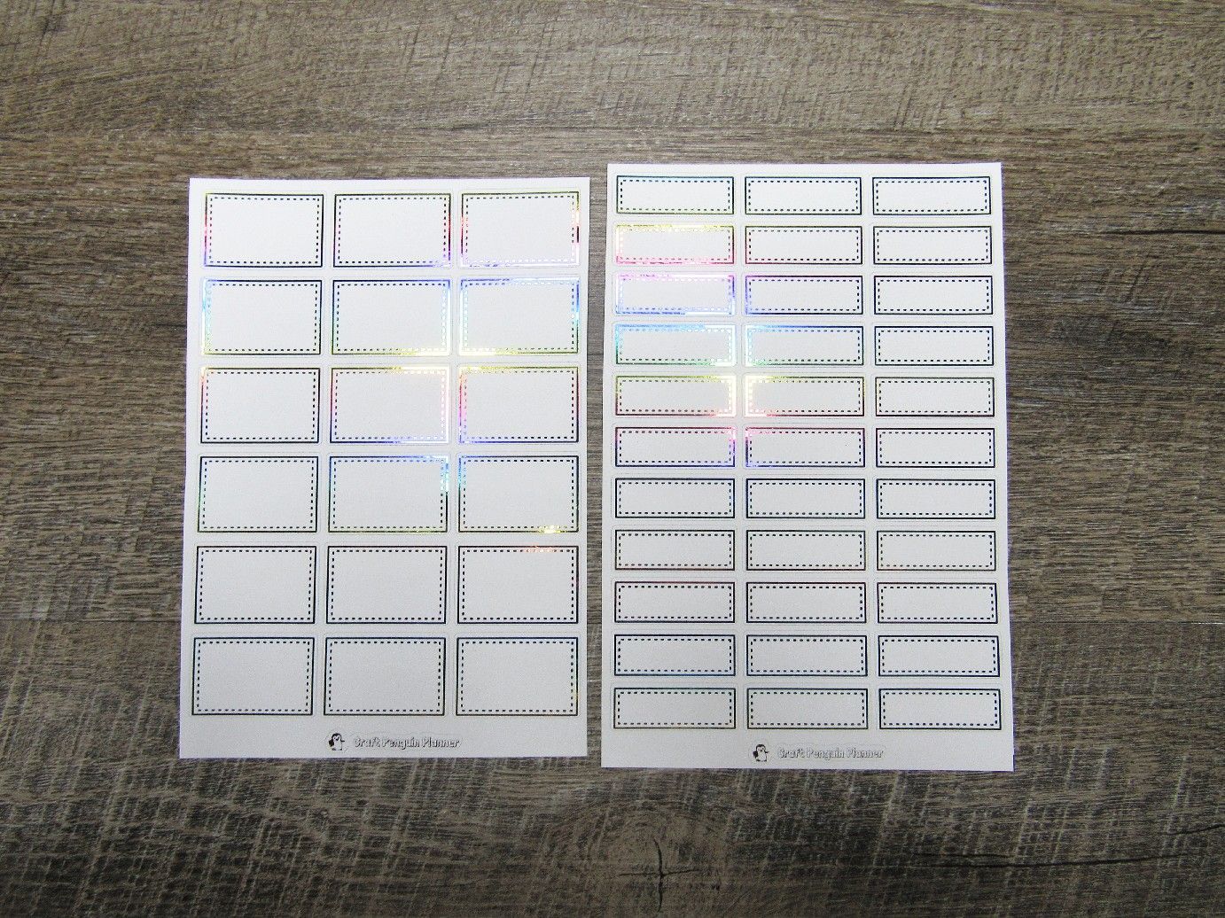 Foiled Stitched Boxes