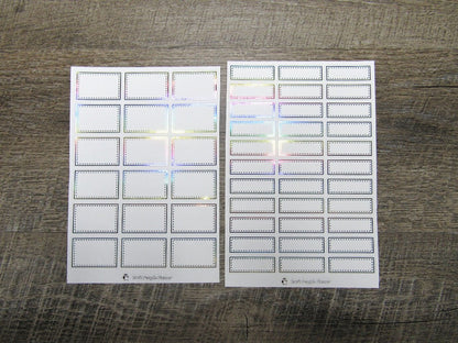 Foiled Stitched Boxes