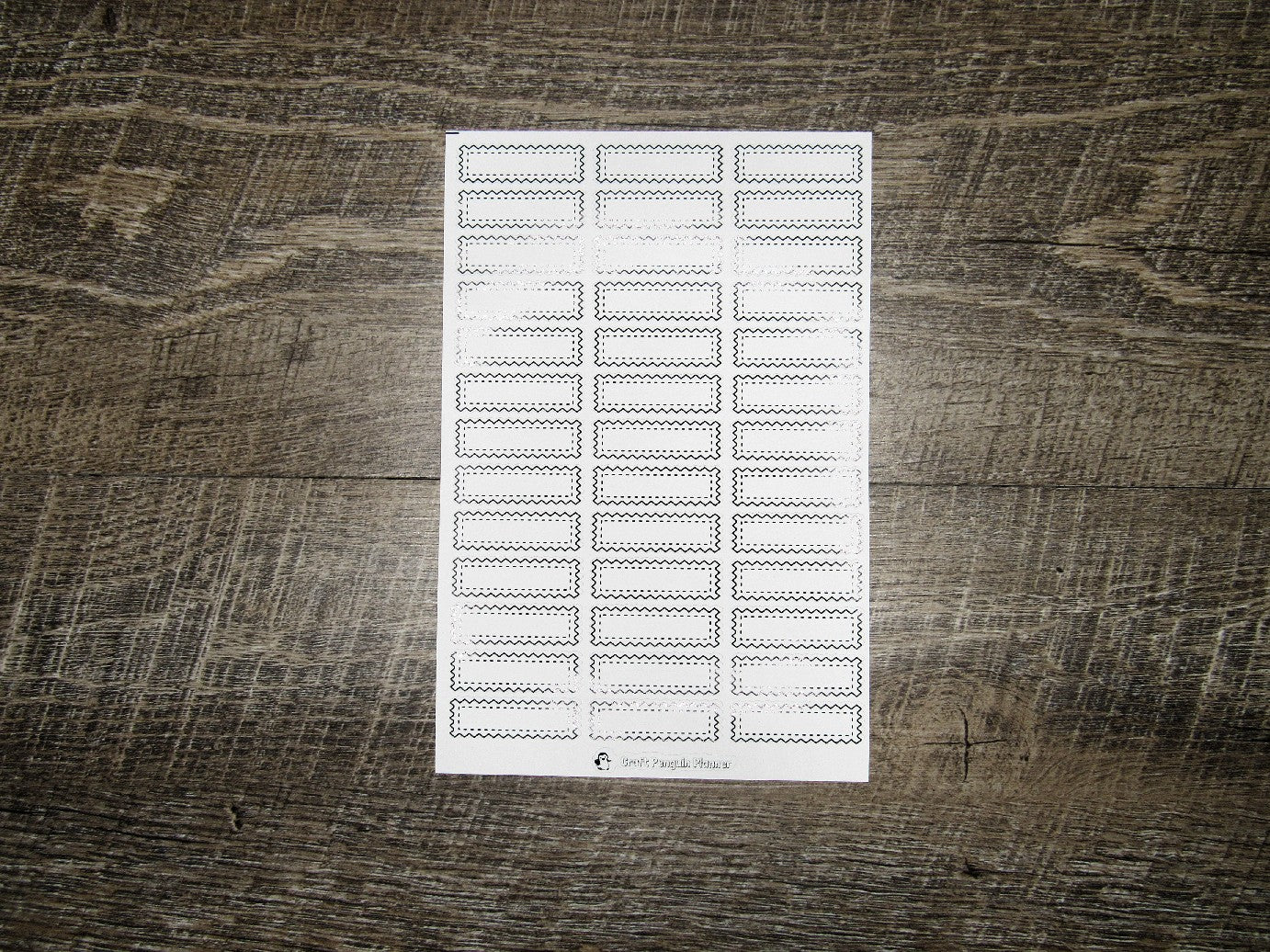 Foiled Jagged Edge Functional Boxes