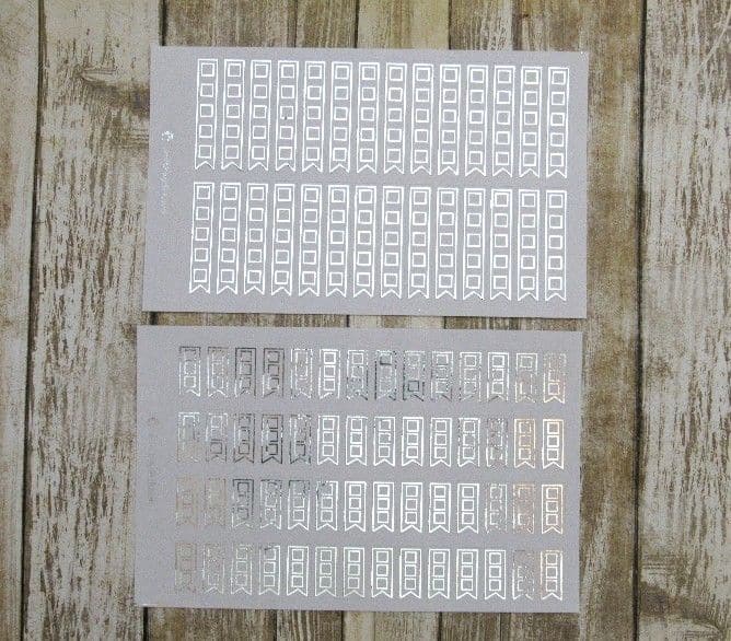 FOILED Square Checklist Flag