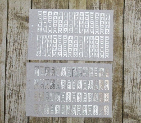 FOILED Square Checklist Flag