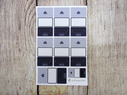 Laptop Hand Drawn Foldable Sticker