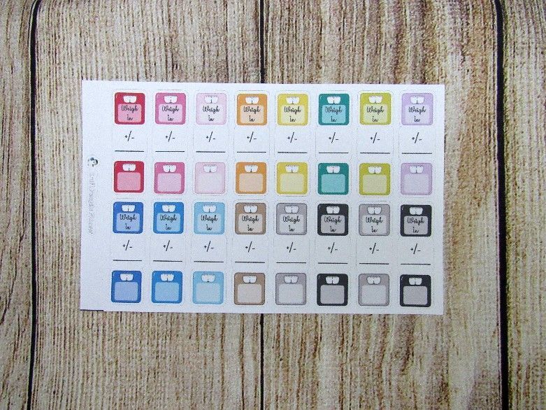 Weigh In Foldable Sticker