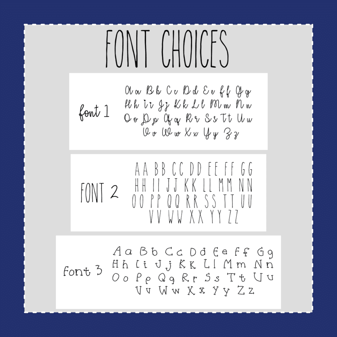 Custom Script Stickers