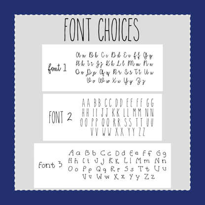 Custom Script Stickers