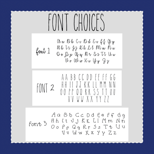 Custom Script Stickers