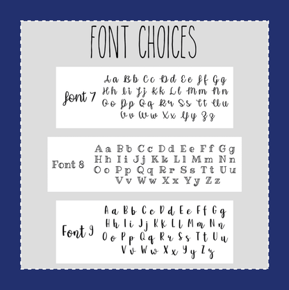 Custom Foiled Name Script Sticker