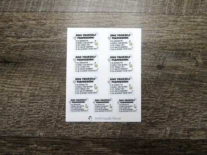 Give Yourself Permission Stickers