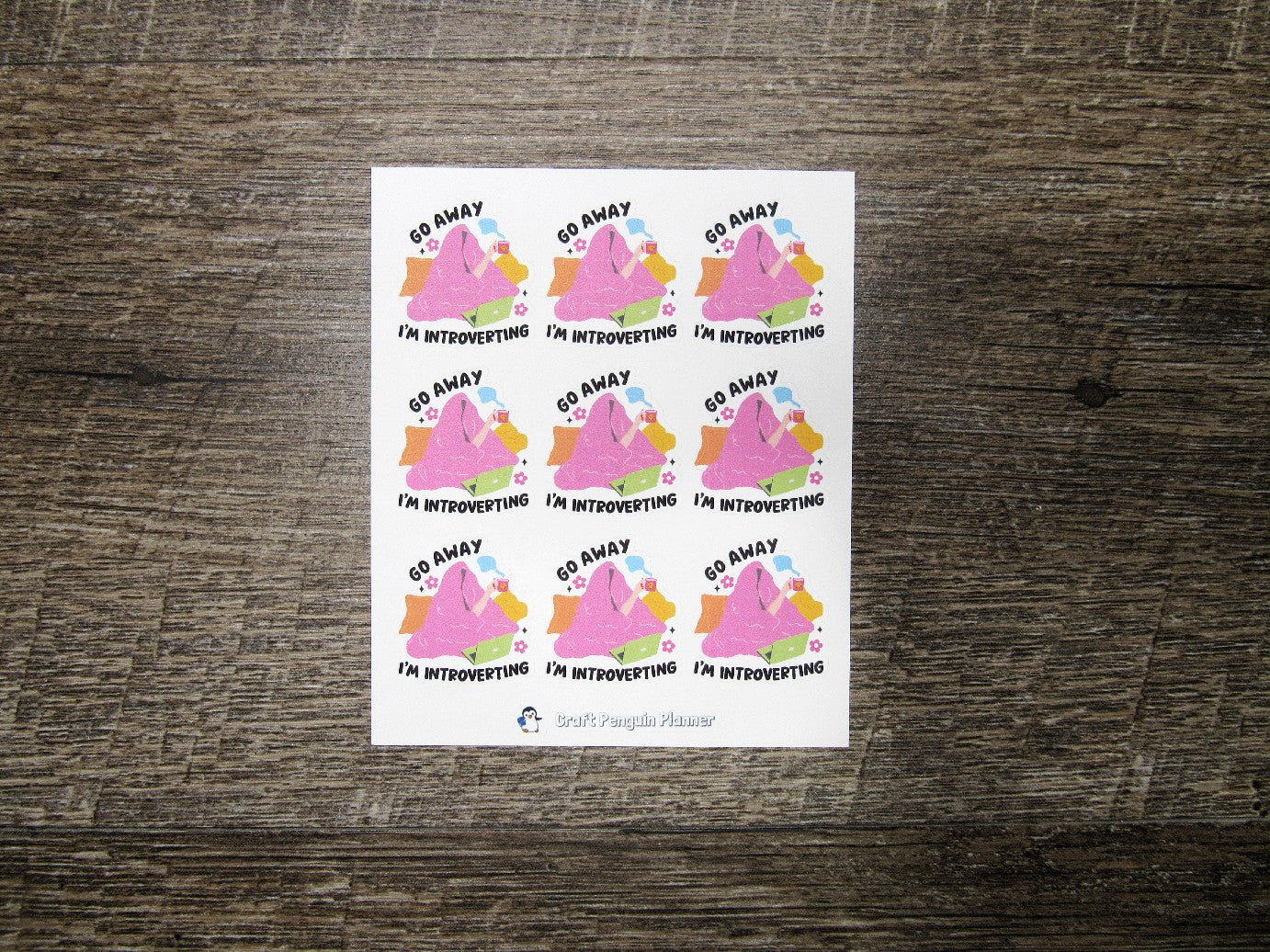 Go away I'm Introverting Stickers