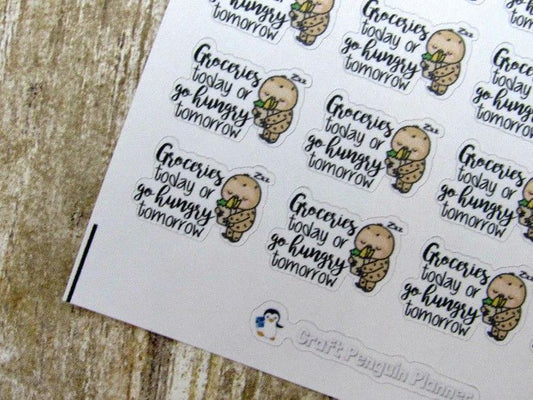 Groceries today... tomorrow sticker