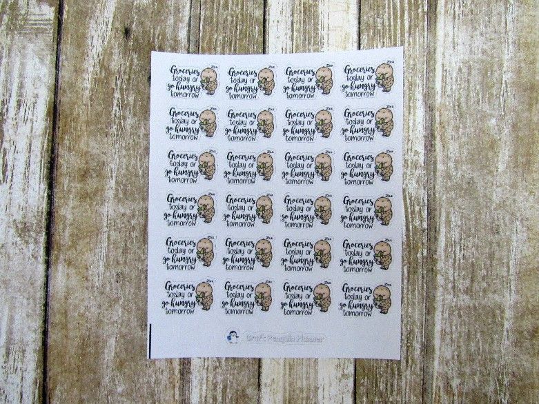 Groceries today... tomorrow sticker