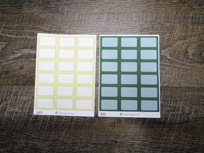 Half Boxes- Individual Color Sheets- HB001-HB030