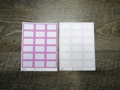 Half Boxes- Individual Color Sheets- HB001-HB030