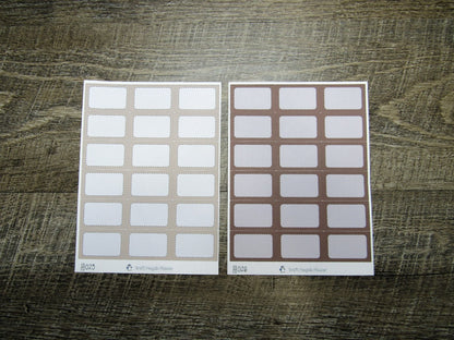Half Boxes- Individual Color Sheets- HB001-HB030