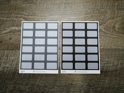 Half Boxes- Individual Color Sheets- HB001-HB030