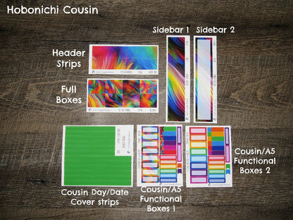 Abstract Rainbow Monthly, CHOOSE YOUR KIT