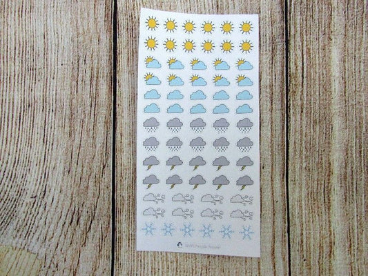 Hand Drawn weather stickers