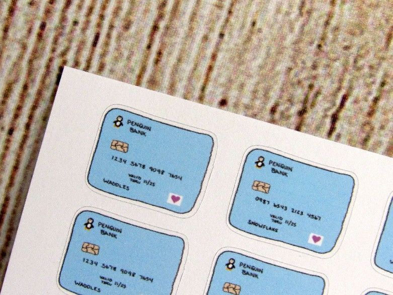 Handdrawn Credit Card